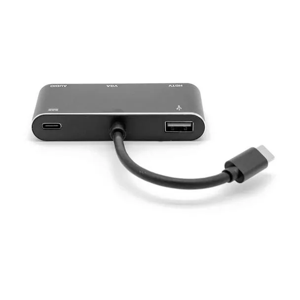 USB-C To HDMI, VGA & Audio Adapter
