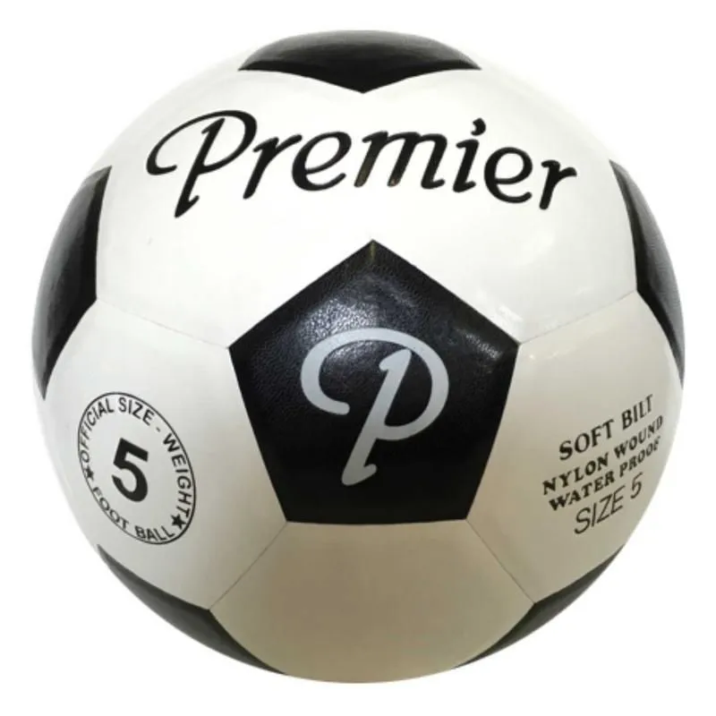 Premier Classic Moulded Soccer Ball Size 5 Black/White