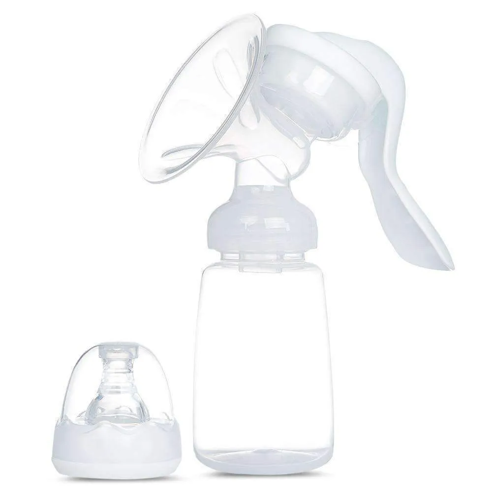 Manual Breast Pump Baby Breastfeeding Milk Bottle