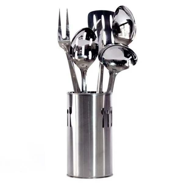 Kitchen Utensil Set 6 Piece Stainless Steel
