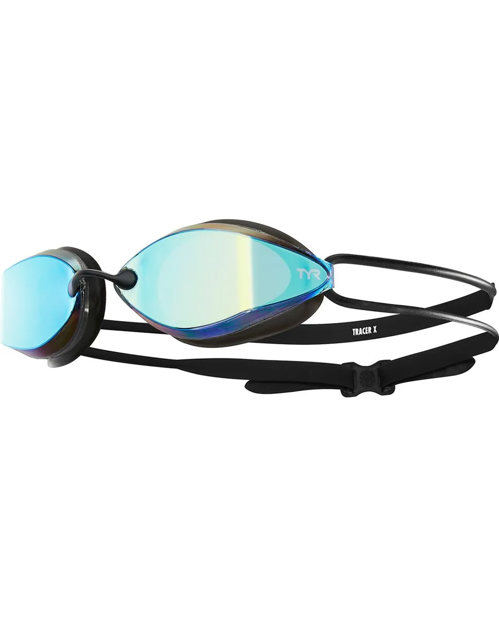 Tracer X Racing Mirrored Goggles - Gold & Black