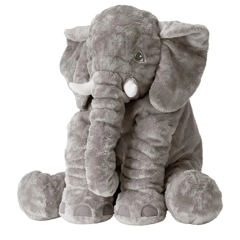 Baby elephant cuddle pillow - Grey
