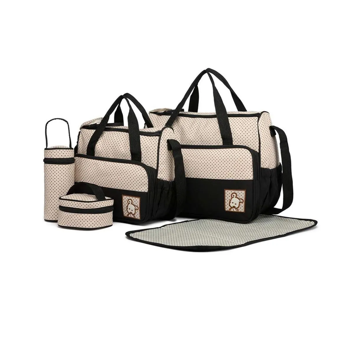 5 Pieces Multifunctional Baby Diaper Traveling Bag