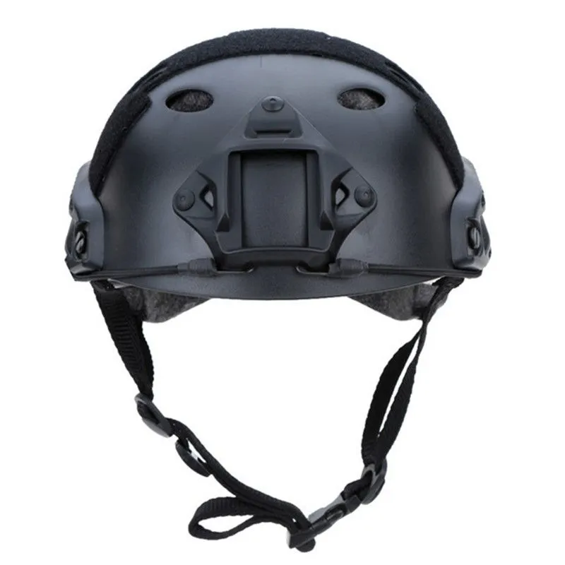 Tactical Helmet Gear Paintball Head Protector -  Black