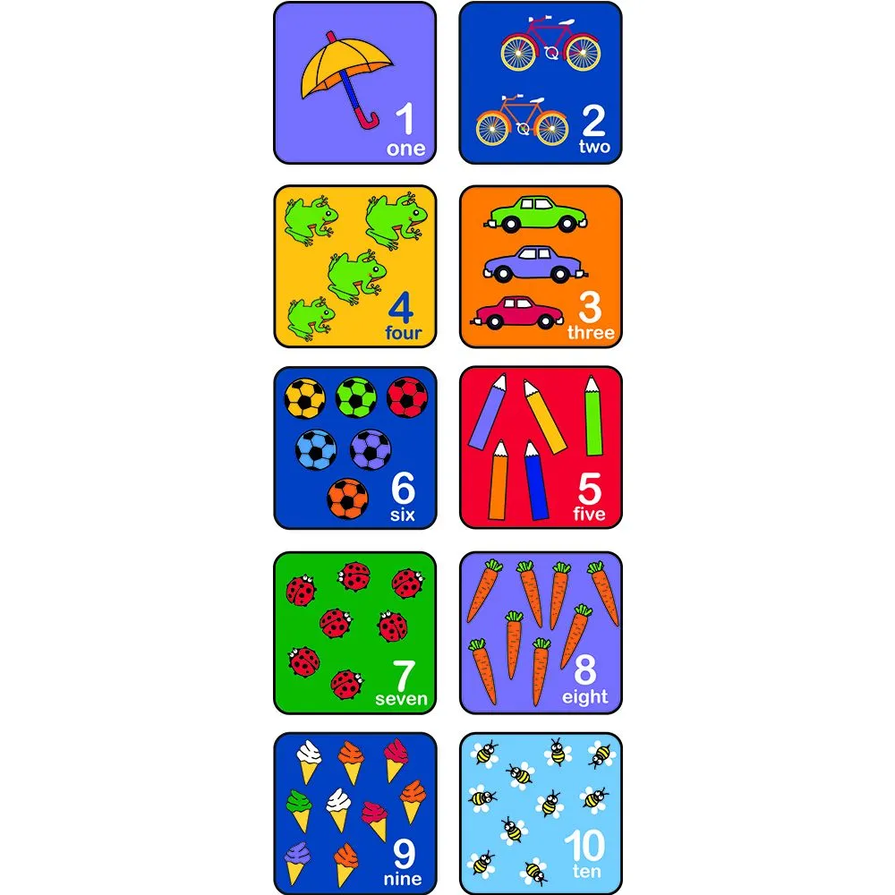Learning Classroom Carpets Let's Learn How 2 Count Seating Squares 36x36cm
