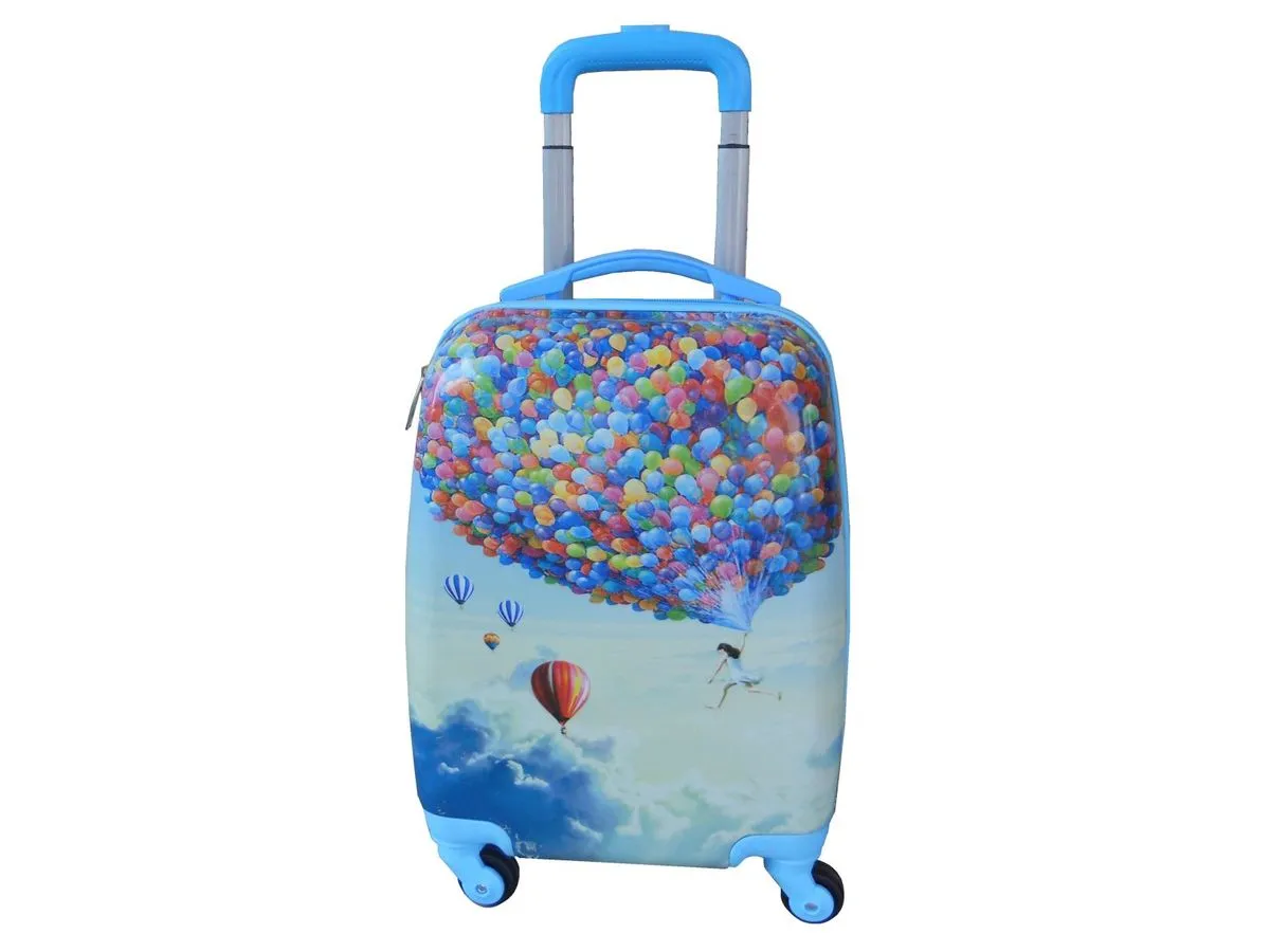 Kiddies Cartoon Hand Luggage Kids School Bag Suitcase for Children - Balloon
