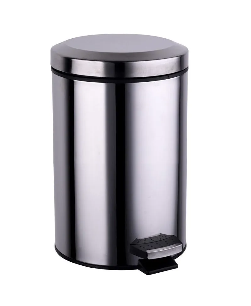 SDS Stainless Steel Pedal Waste Bin - 12 Litre 12L