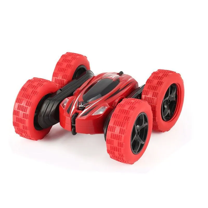 360 Double-Side Roll RC Stunt Car Flashing Light - Red