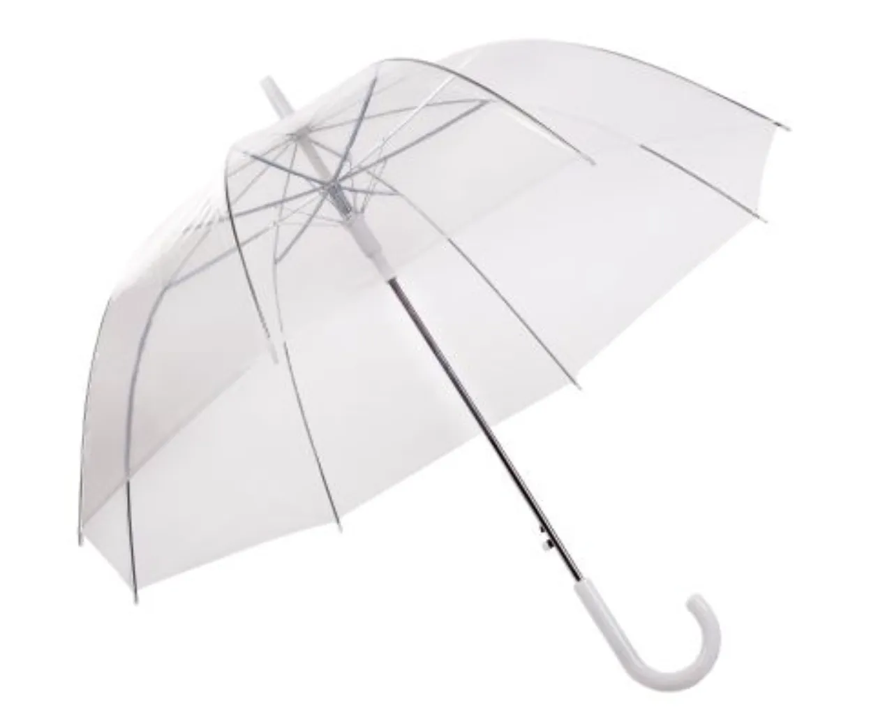 Premium Clear Hook Handle Umbrella