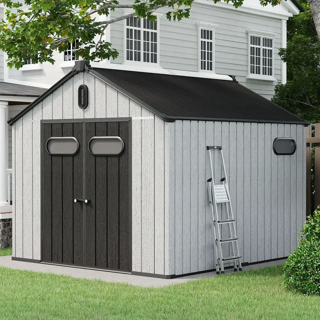 Durable Resin Weather Proof Storage Shed