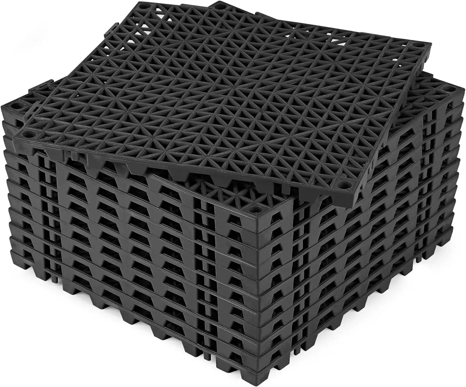 9x Interlocking Drainage Tiles