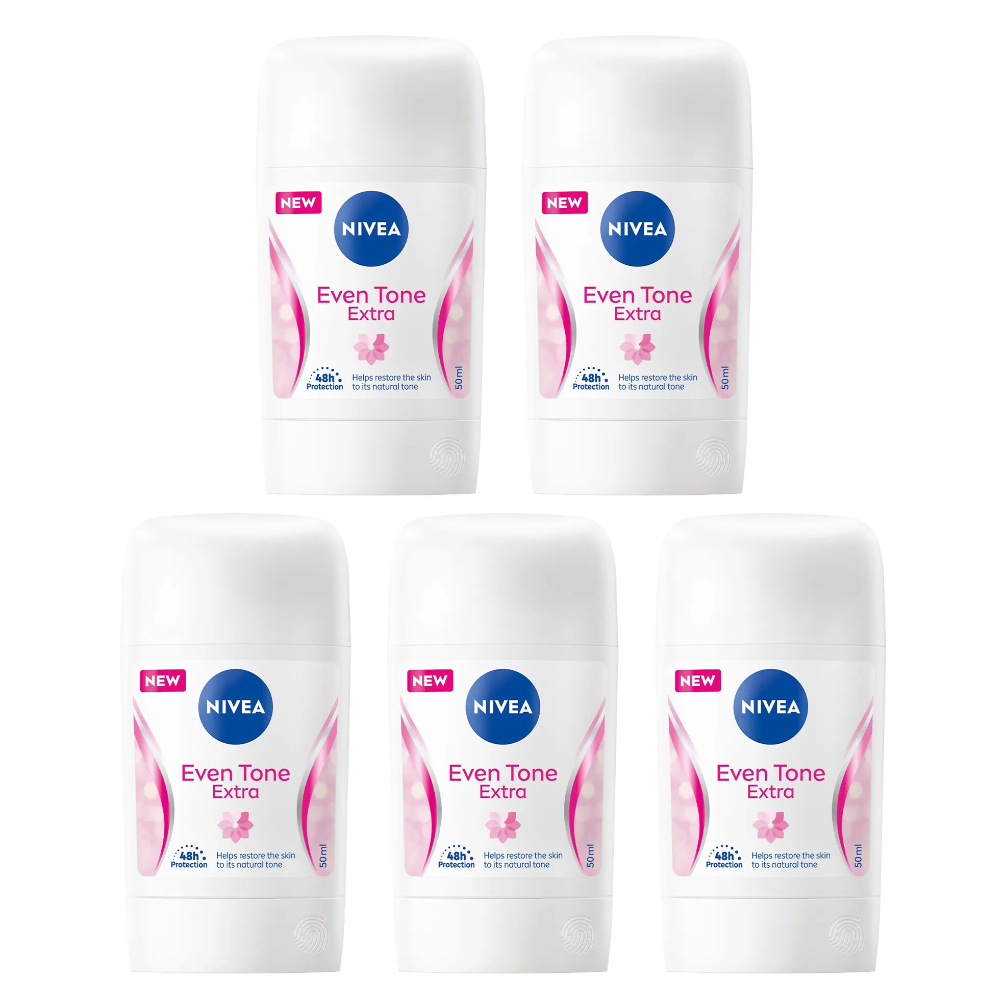 5x 50ml Anti-Perspirant Stick Deodorants