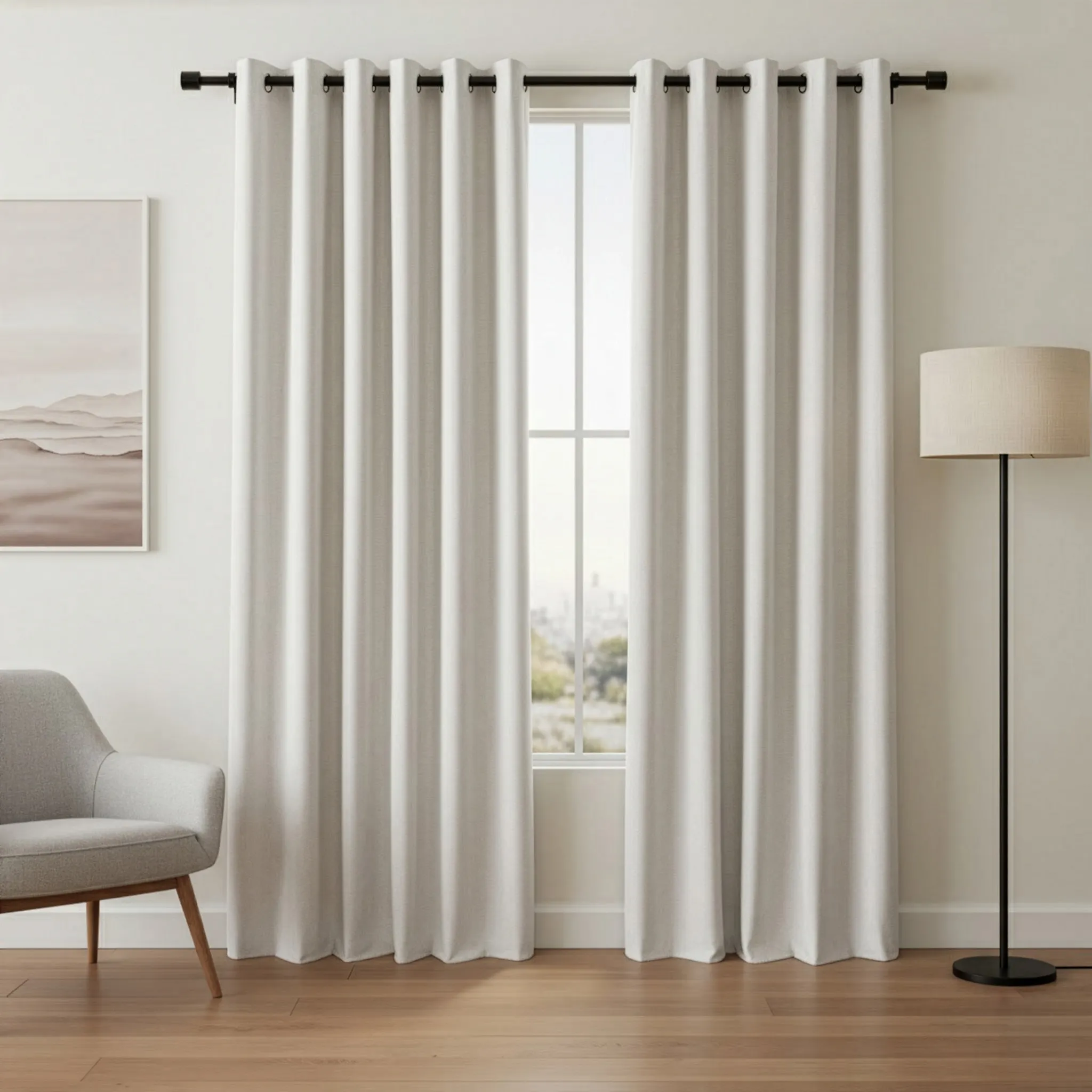 Chloe 100% Block Out Eyelet Curtain (Repackaged)