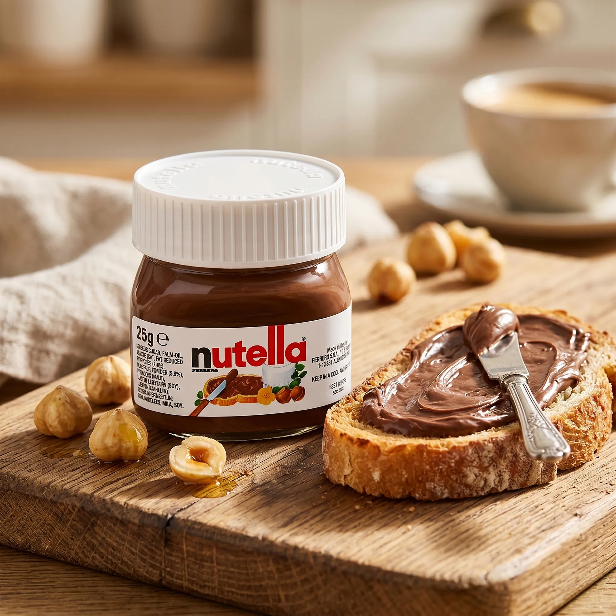 8x 25g Mini Chocolate Spread Jars