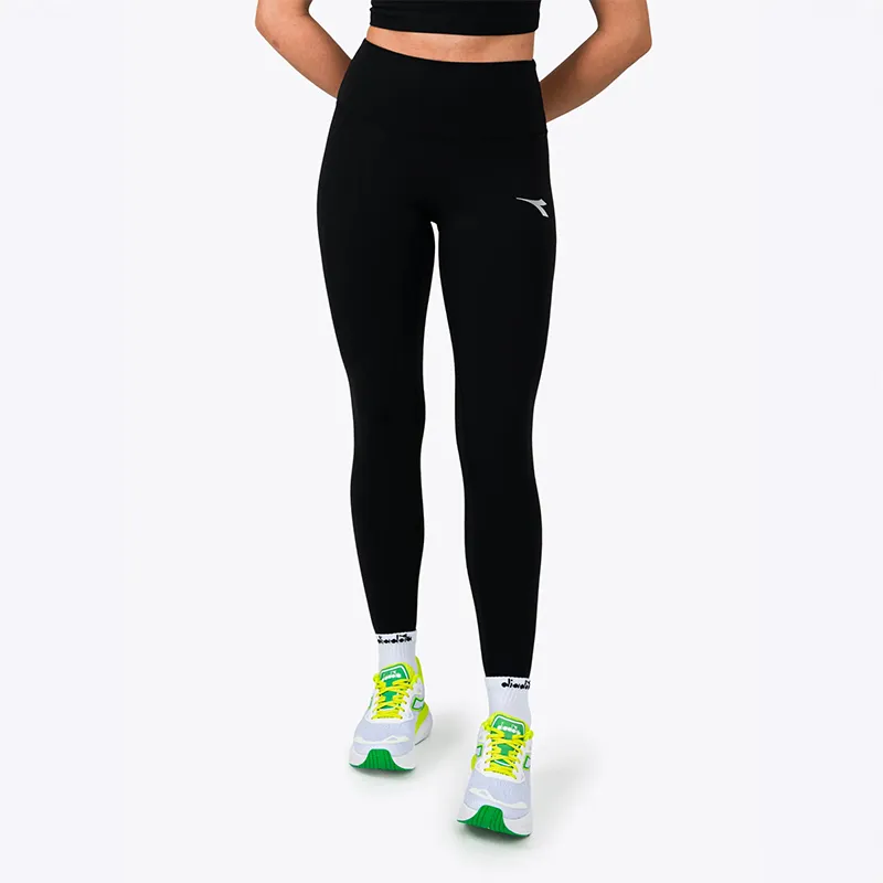 Ladies Black Full Length Scivola Leggings