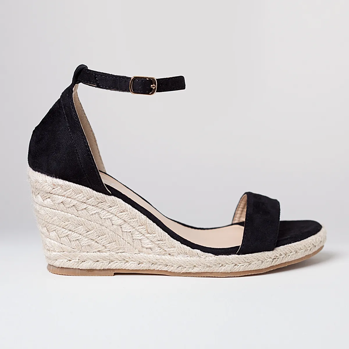 Ladies Espadrille Wedge Strap Heels