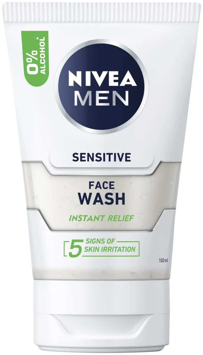 NIVEA MEN Face Wash, Sensitive (100ml)