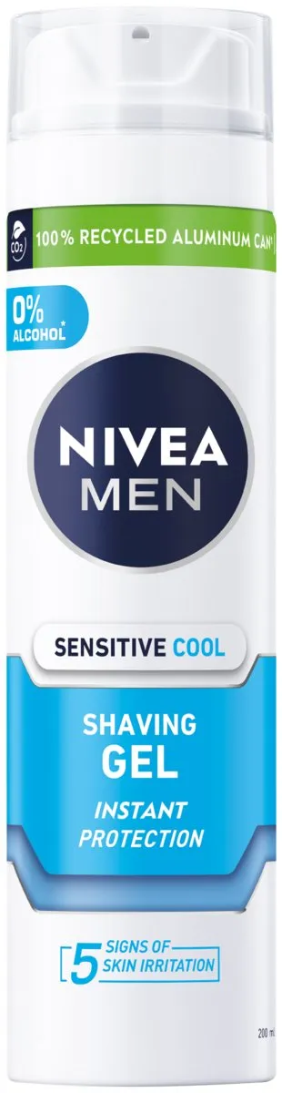 NIVEA MEN Shaving Gel, Sensitive Cool (200ml)