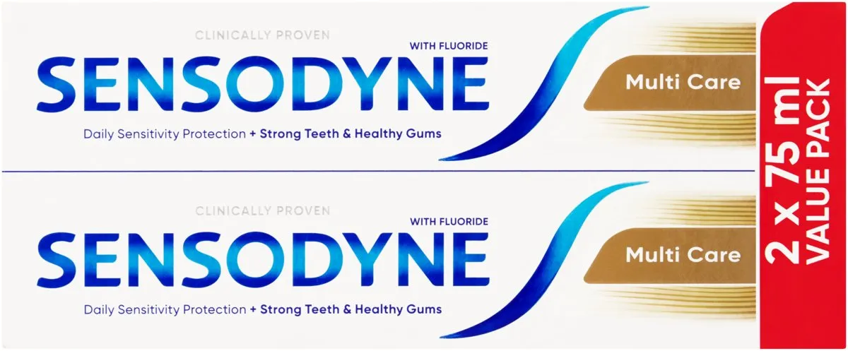 Sensodyne Fluoride Toothpaste, Multi Care (2x75ml)