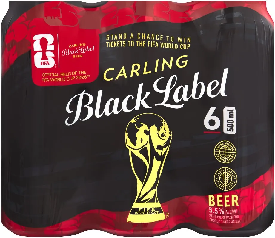 Carling Black Label Beer (6x500ml)
