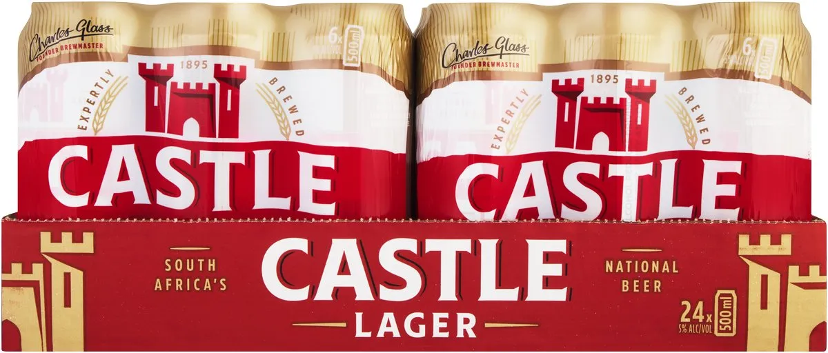 Castle Lager Lager Beer (24x500ml)