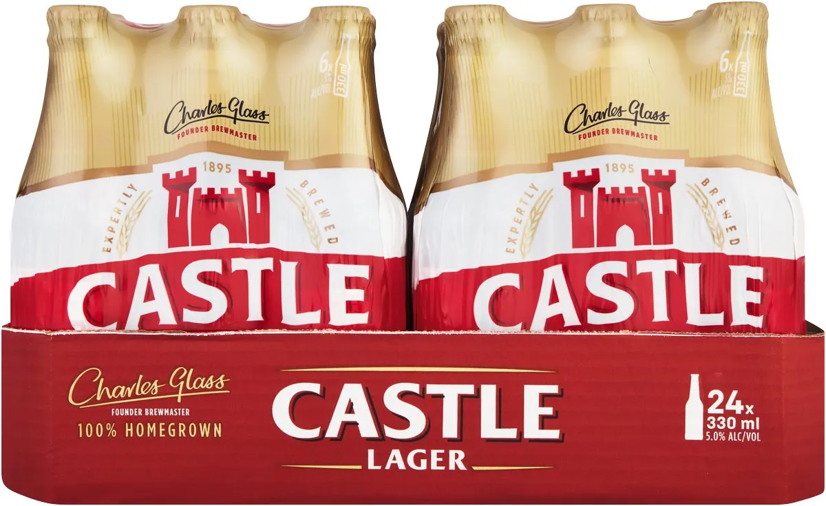 Castle Lager Lager Beer (24x330ml)