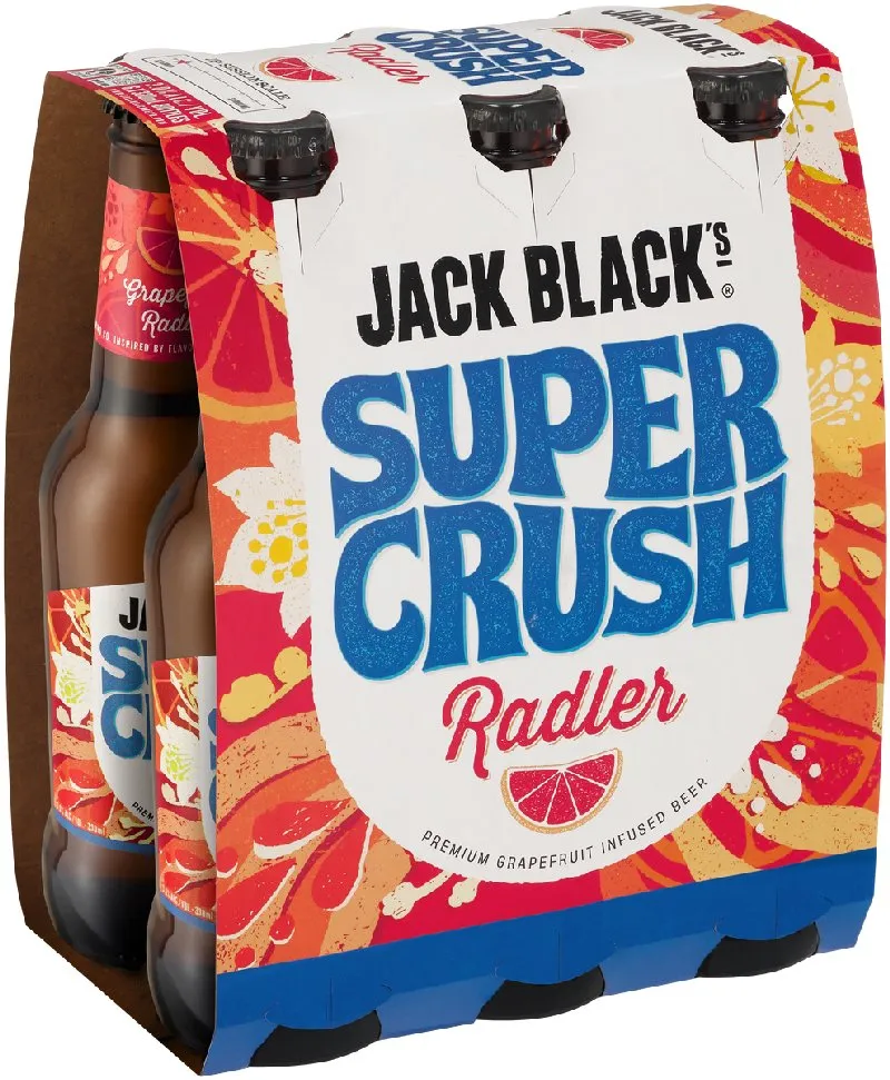 Jack Black Super Crush Grapefruit Radler Lager (6x330ml)