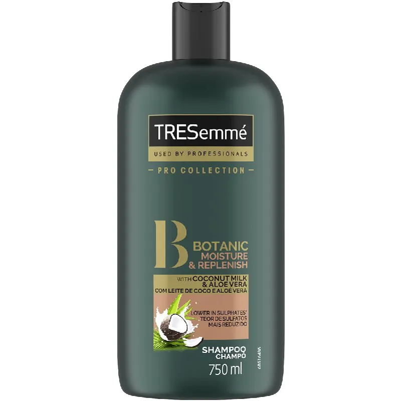 TRESemmé Botanic Lower Sulphate Shampoo, Moisture and Replenish (750ml)