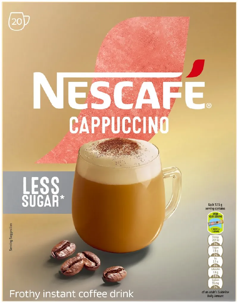 NESCAFÉ Reduced Sugar Cappuccino (20x12.5g)