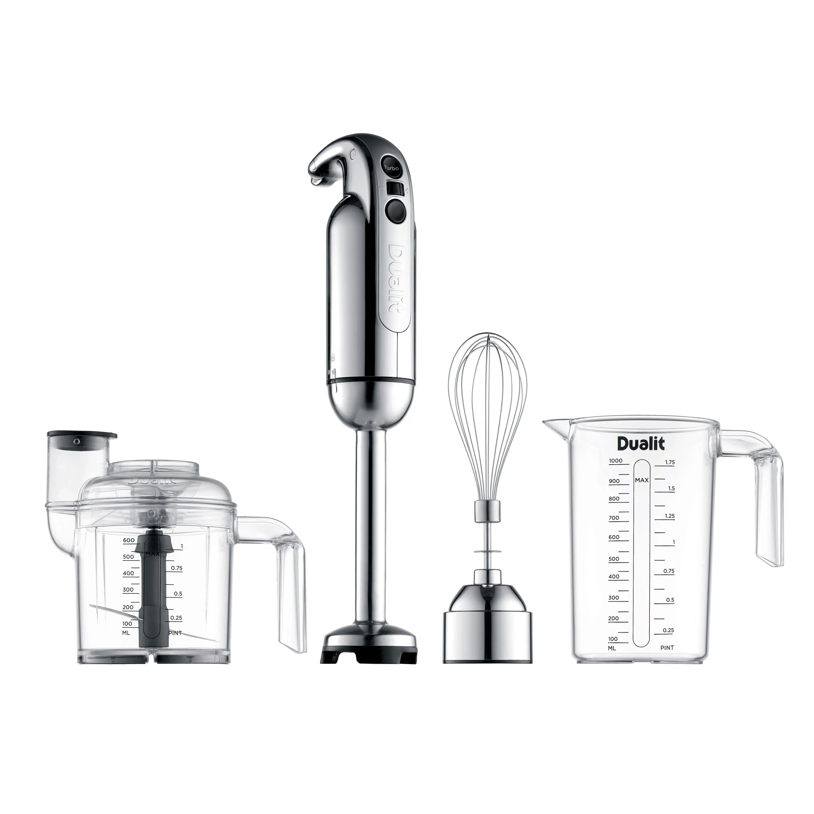 Dualit Stainless Steel 750W Stick Blender Set