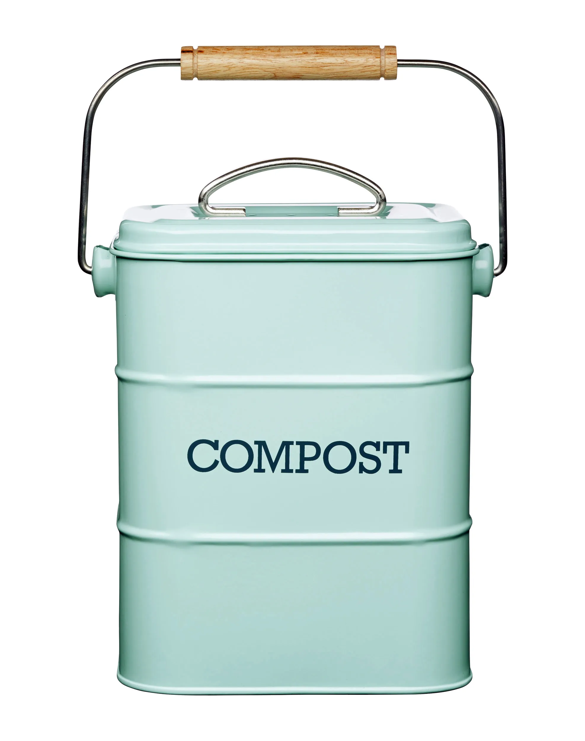 KitchenCraft Living Nostalgia Steel Compost Bin, 3L