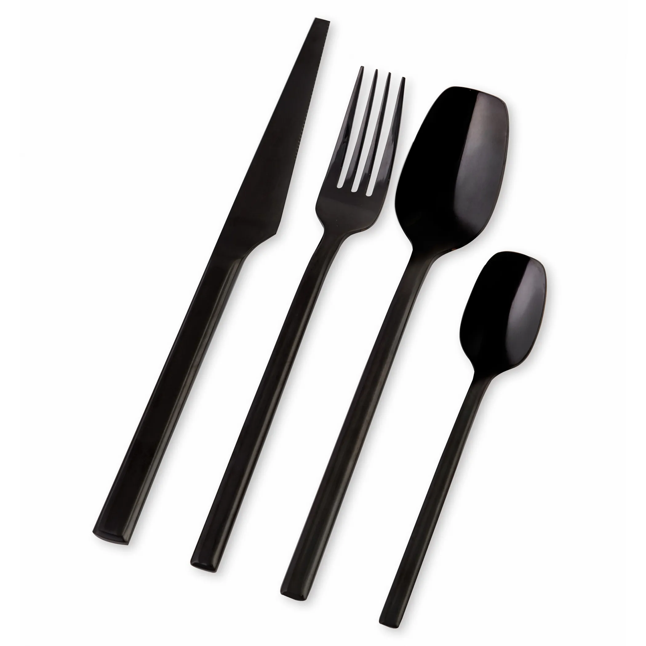 Nicolson Russell Private Collection Malta Titanium Black Cutlery Set