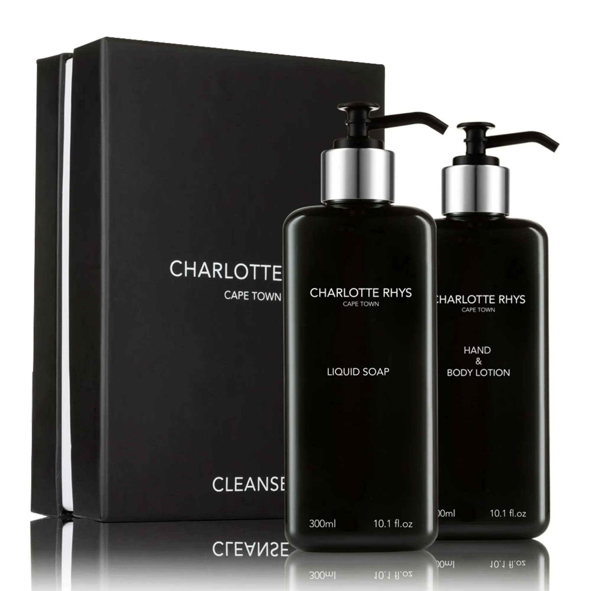 Charlotte Rhys Spring Flowers Cleanse Liquid Soap & Hand Lotion Gift Set, Set of 2