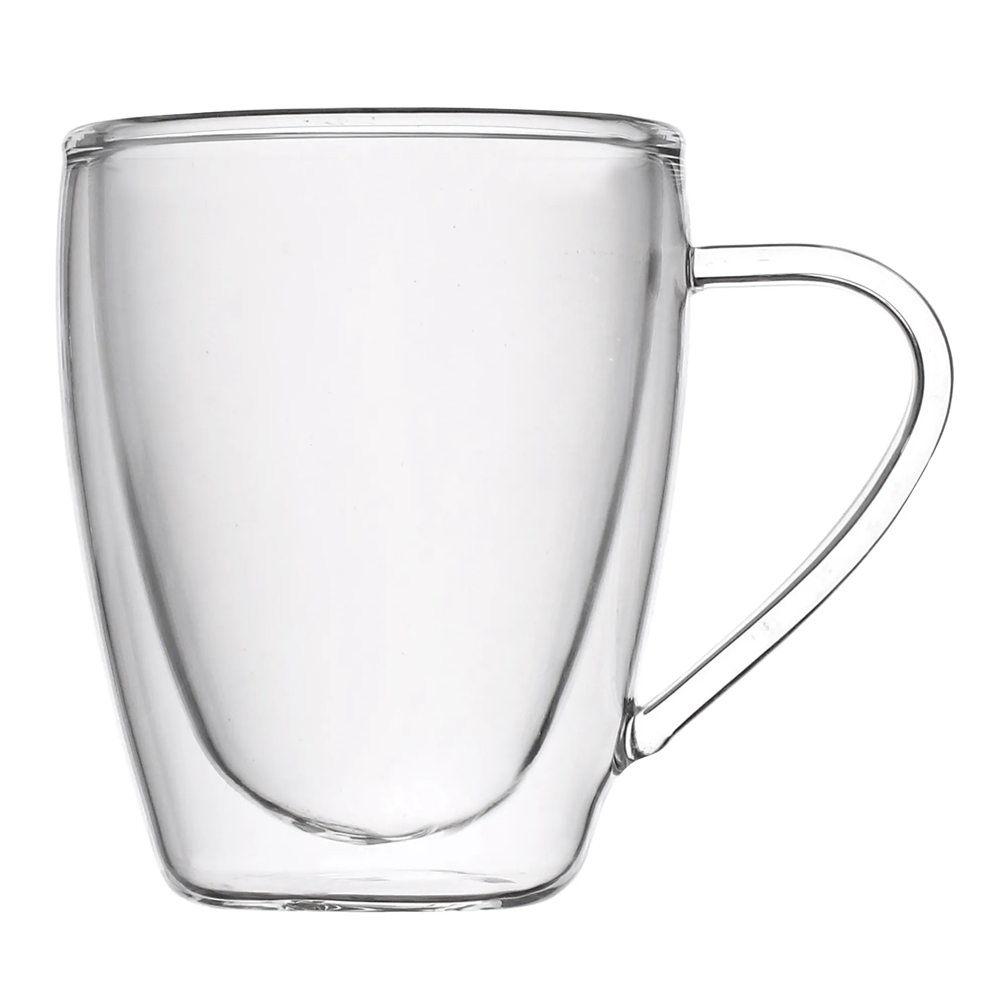 NOVA Fanel Double Walled Glass Mugs, Set of 2