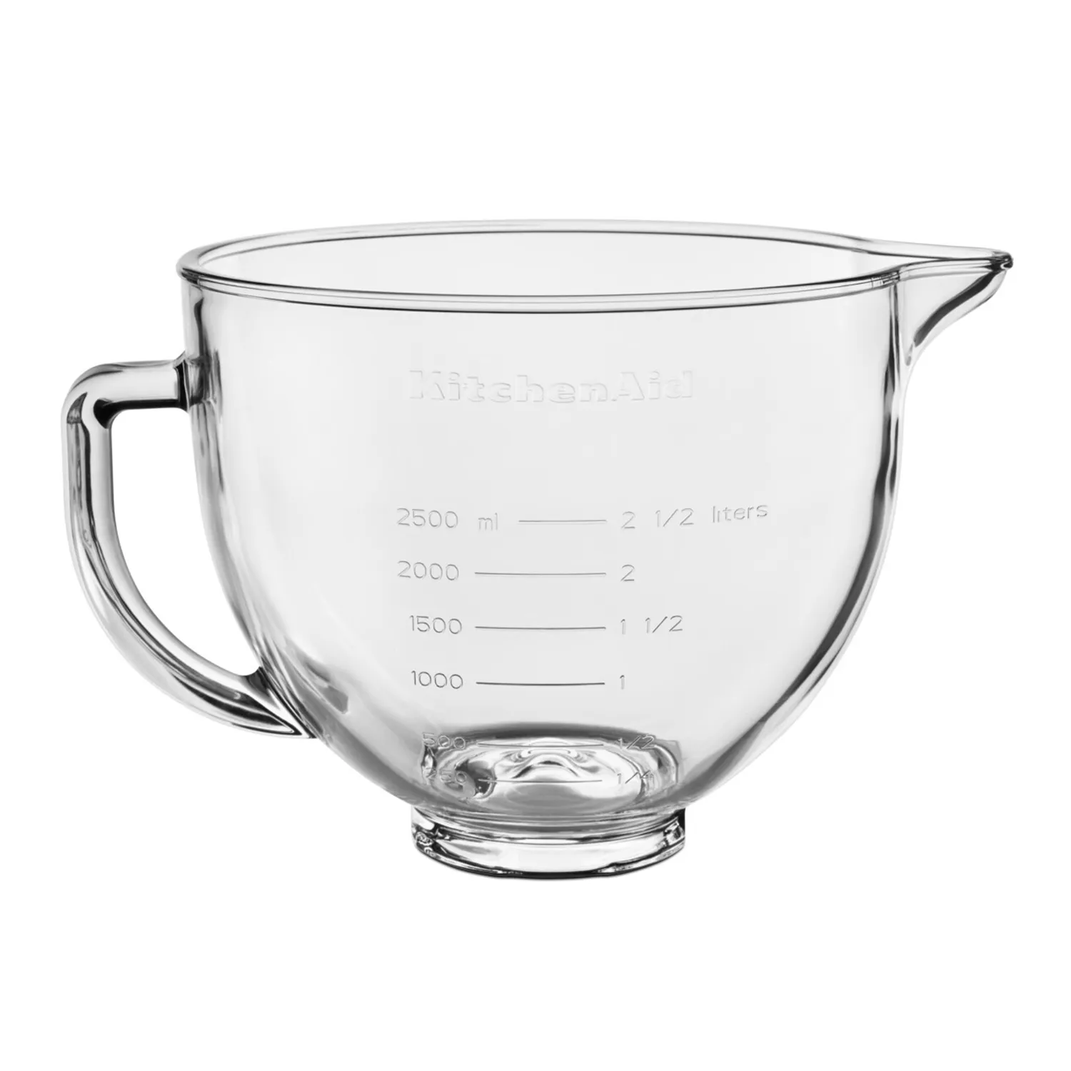 KitchenAid 4.7L Glass Bowl with Lid for Artisan Mixer