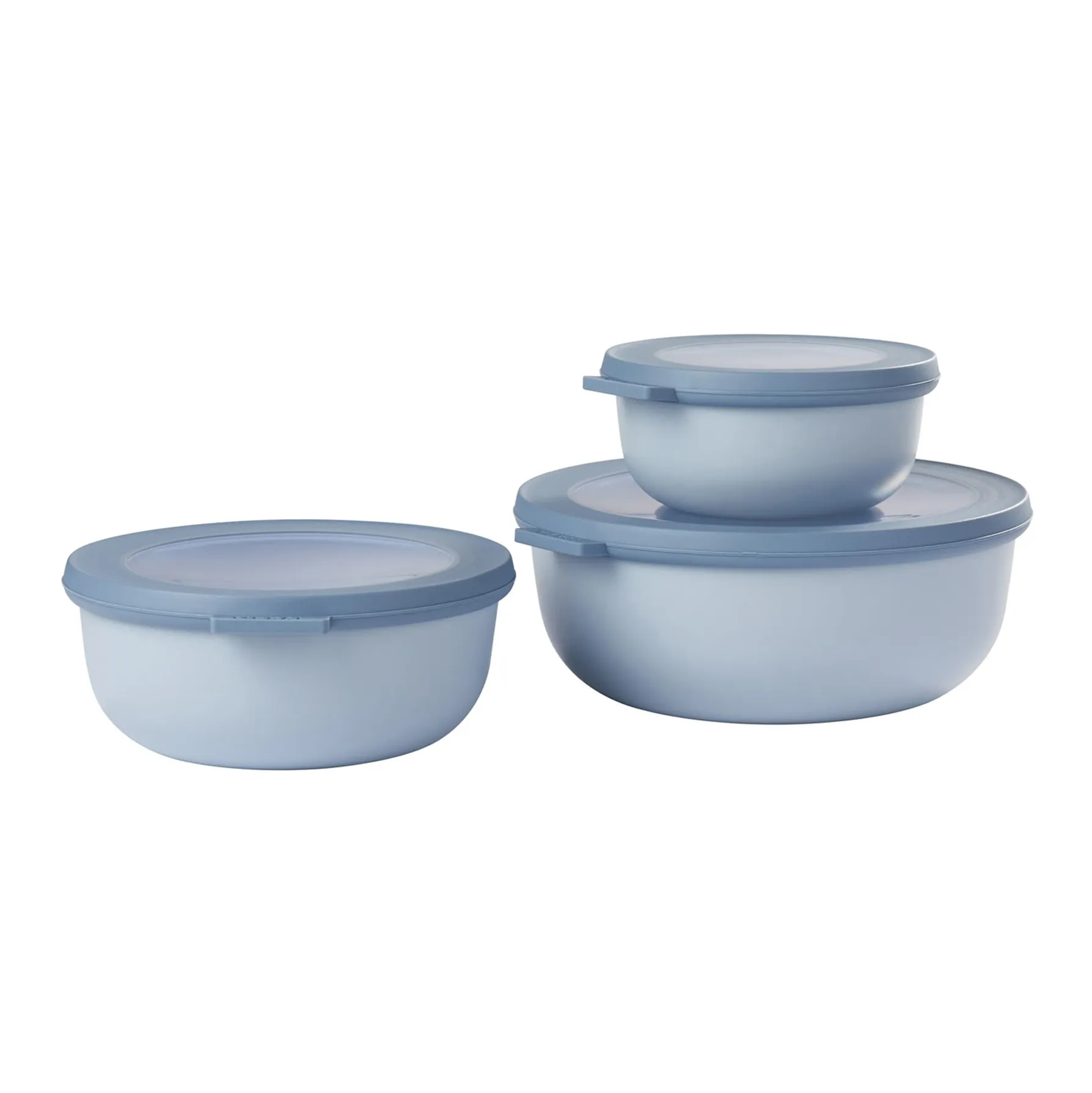 Mepal Cirqula Shallow Bowl Set, 3-Piece