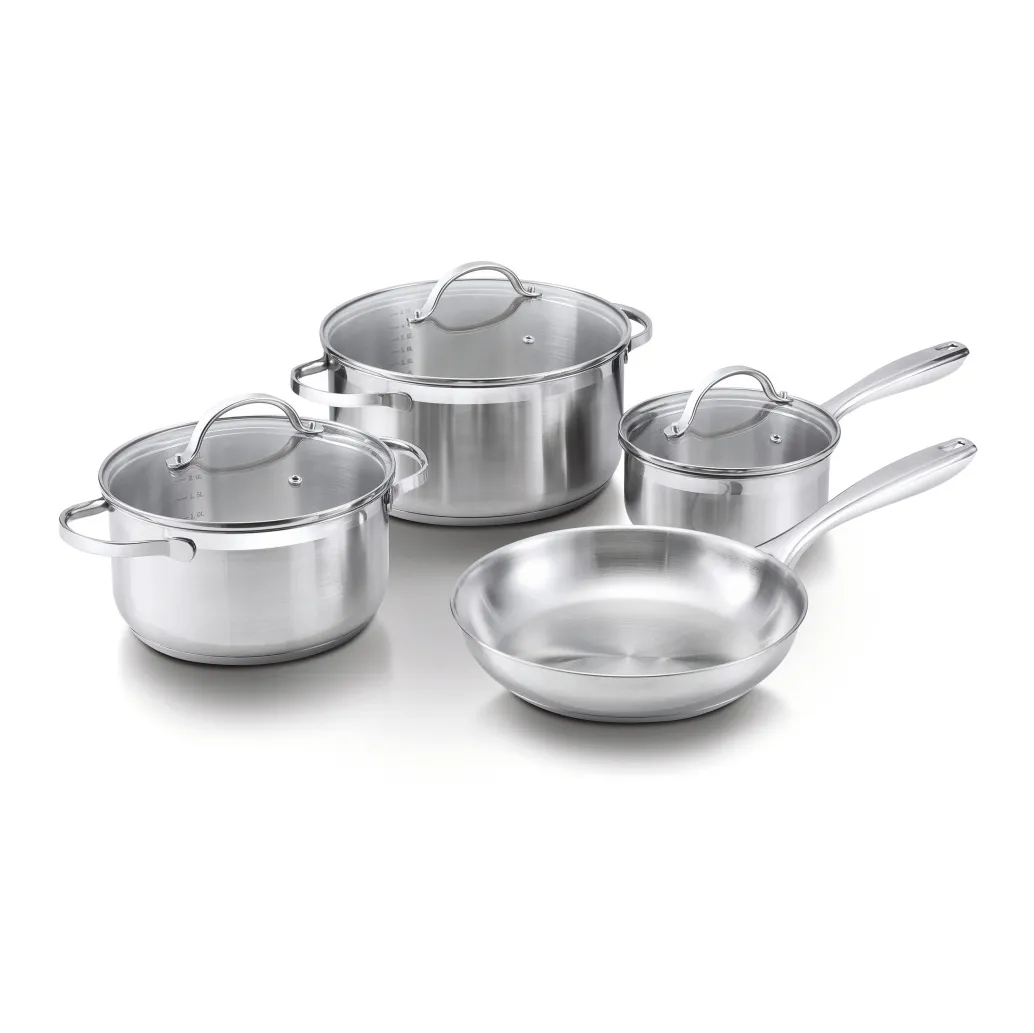 Brabantia Amsterdam Stainless Steel Cookware Set with Glove, 4-Piece