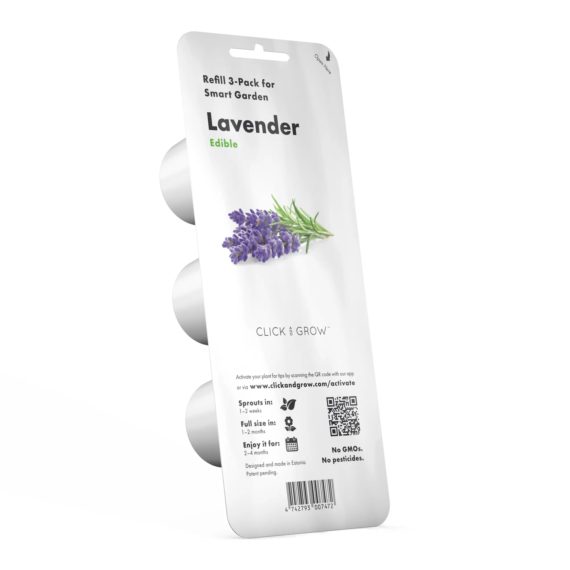 Click & Grow Lavender Seed Pod Refill for Smart Garden, Pack of 3