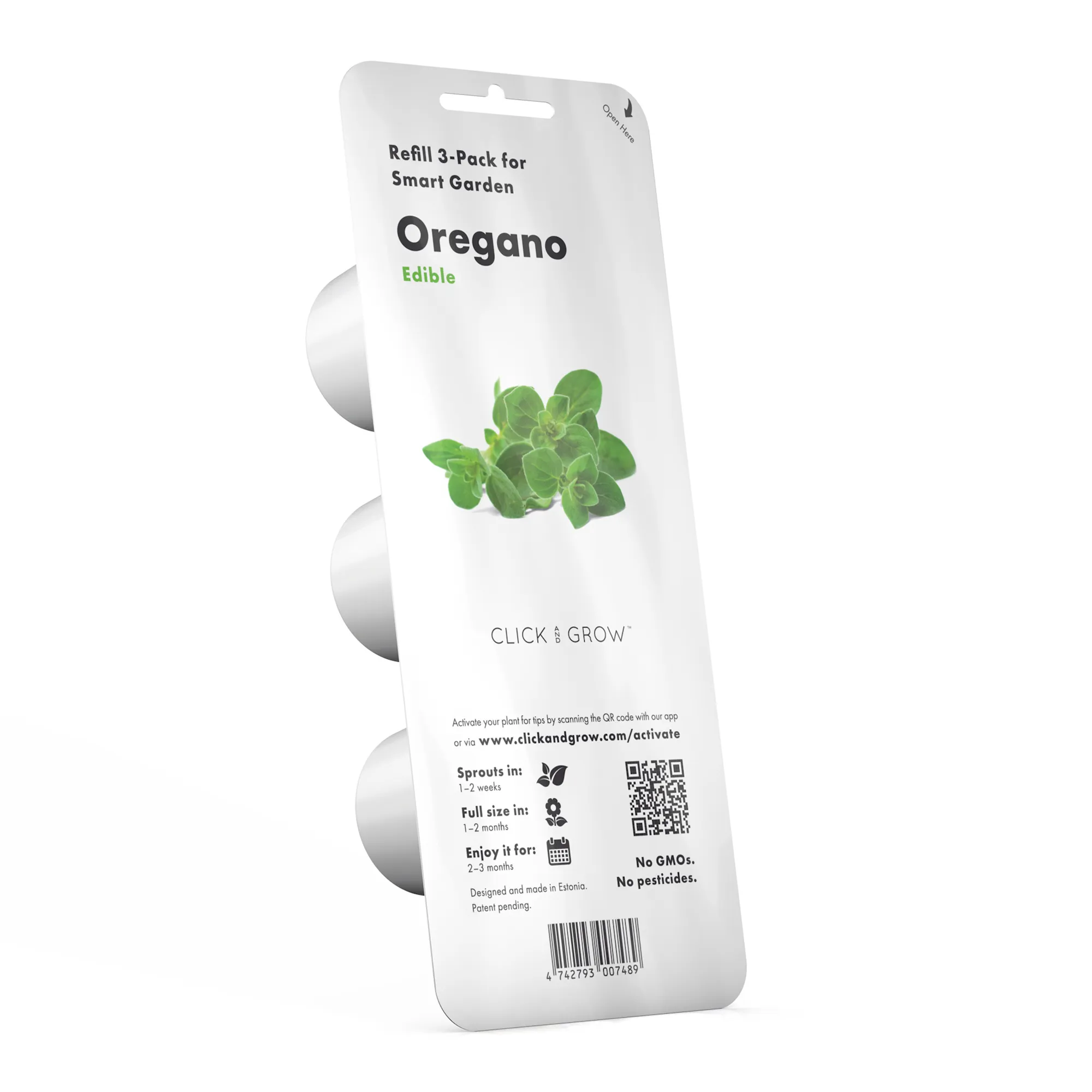 Click & Grow Oregano Seed Pod Refill for Smart Garden, Pack of 3