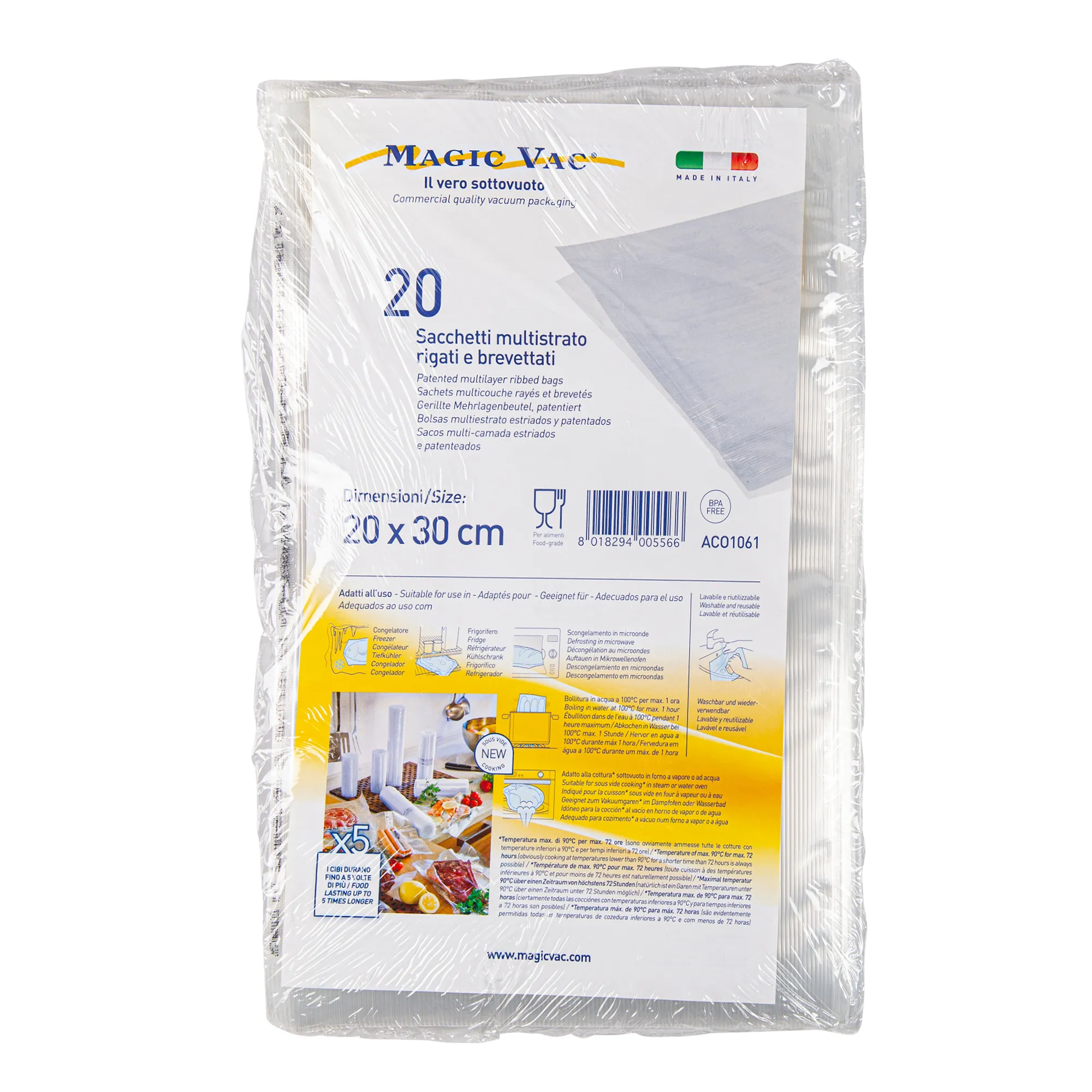 MagicVac Ready Cut Vacuum Bags, Medium