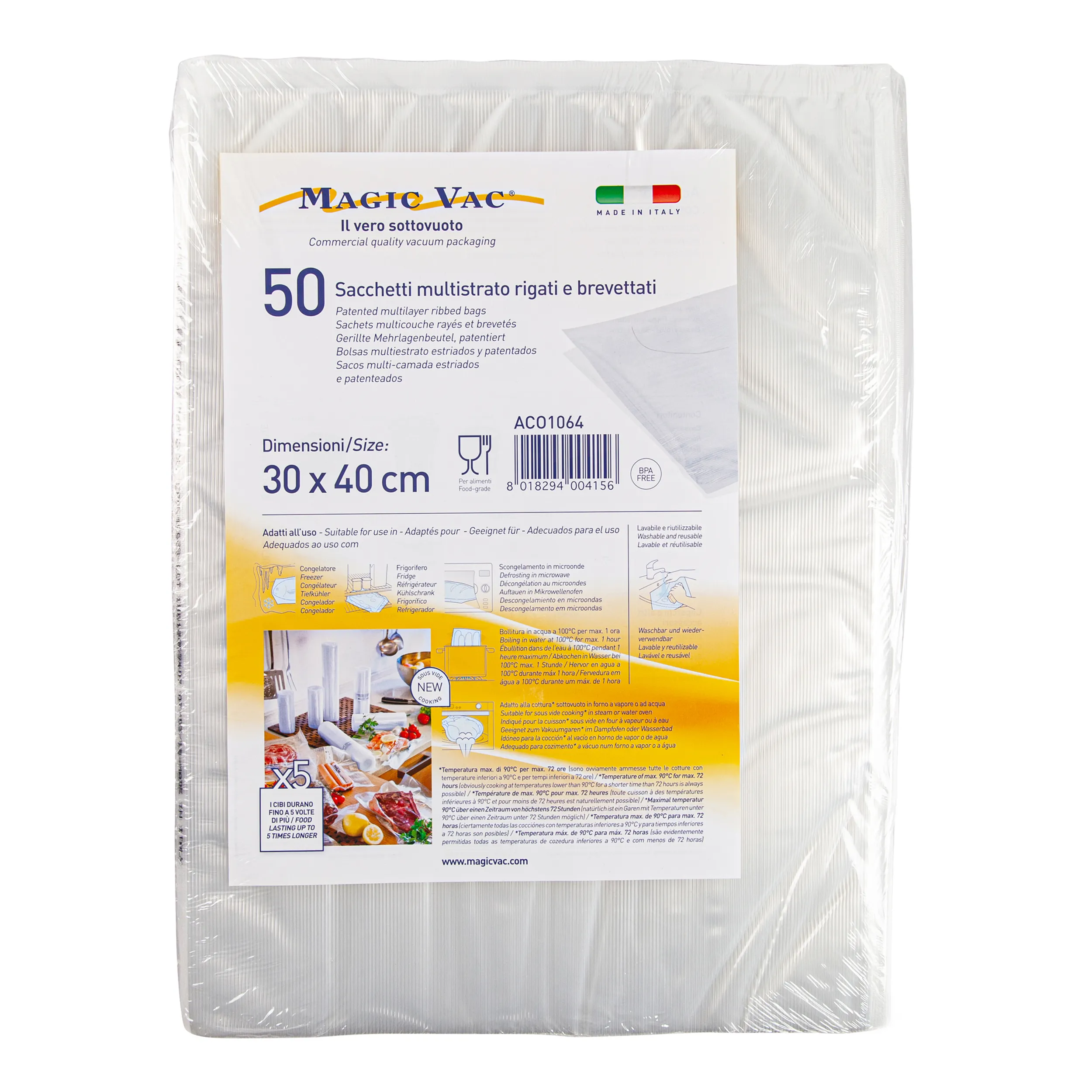MagicVac Ready Cut Vacuum Bags, Large
