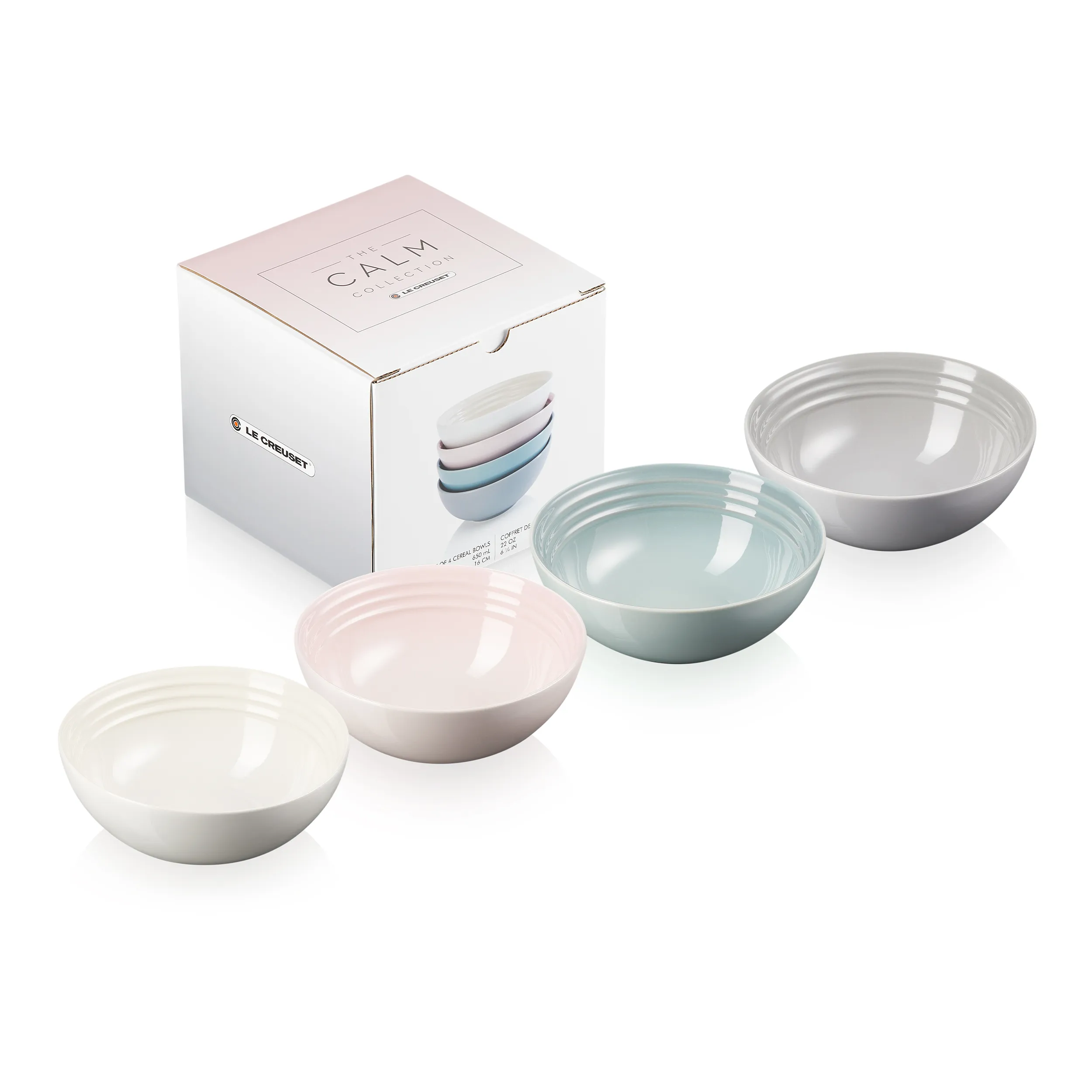 Le Creuset Calm Collection Cereal Bowls, Set of 4