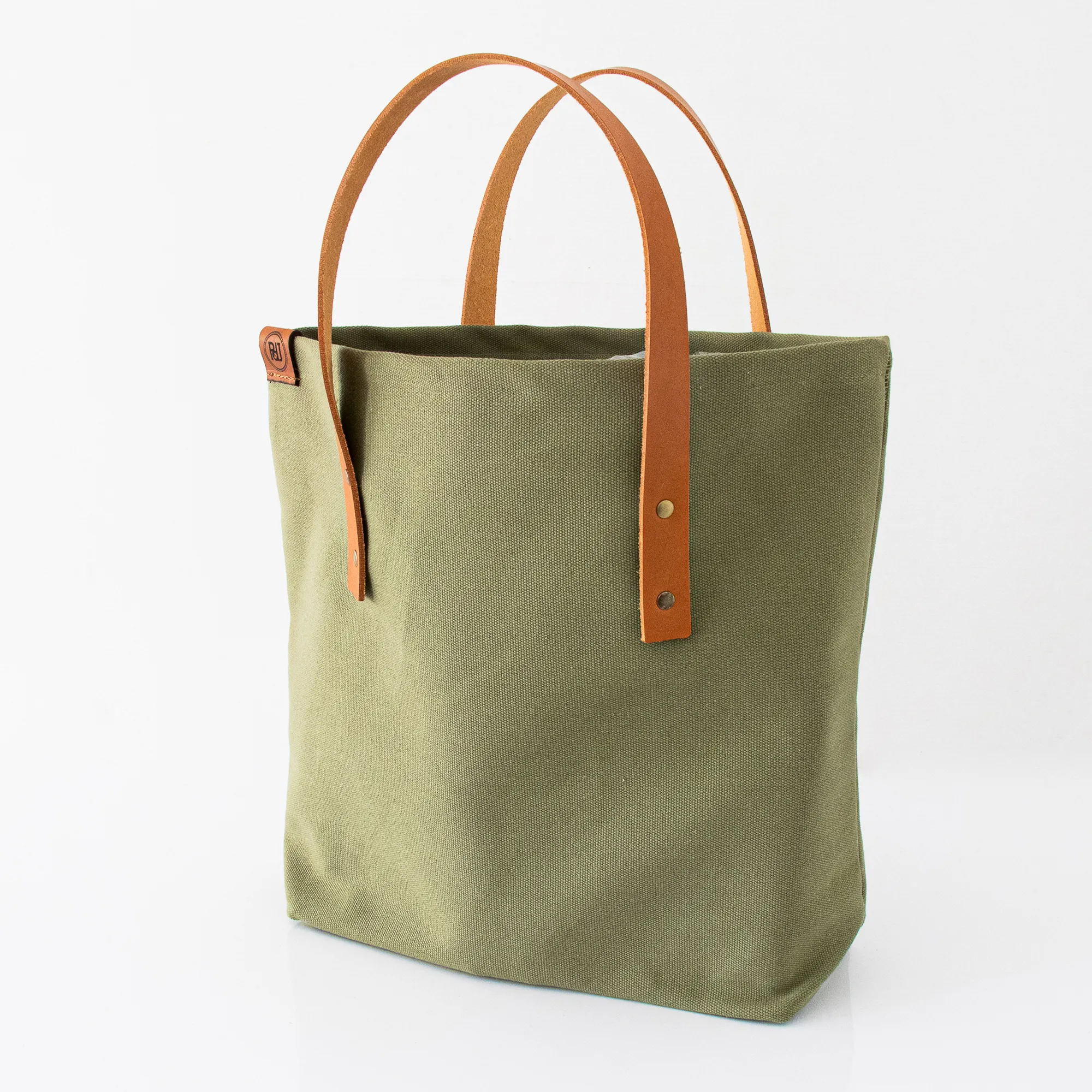 Pieter De Jager Canvas & Leather Shopping Bag