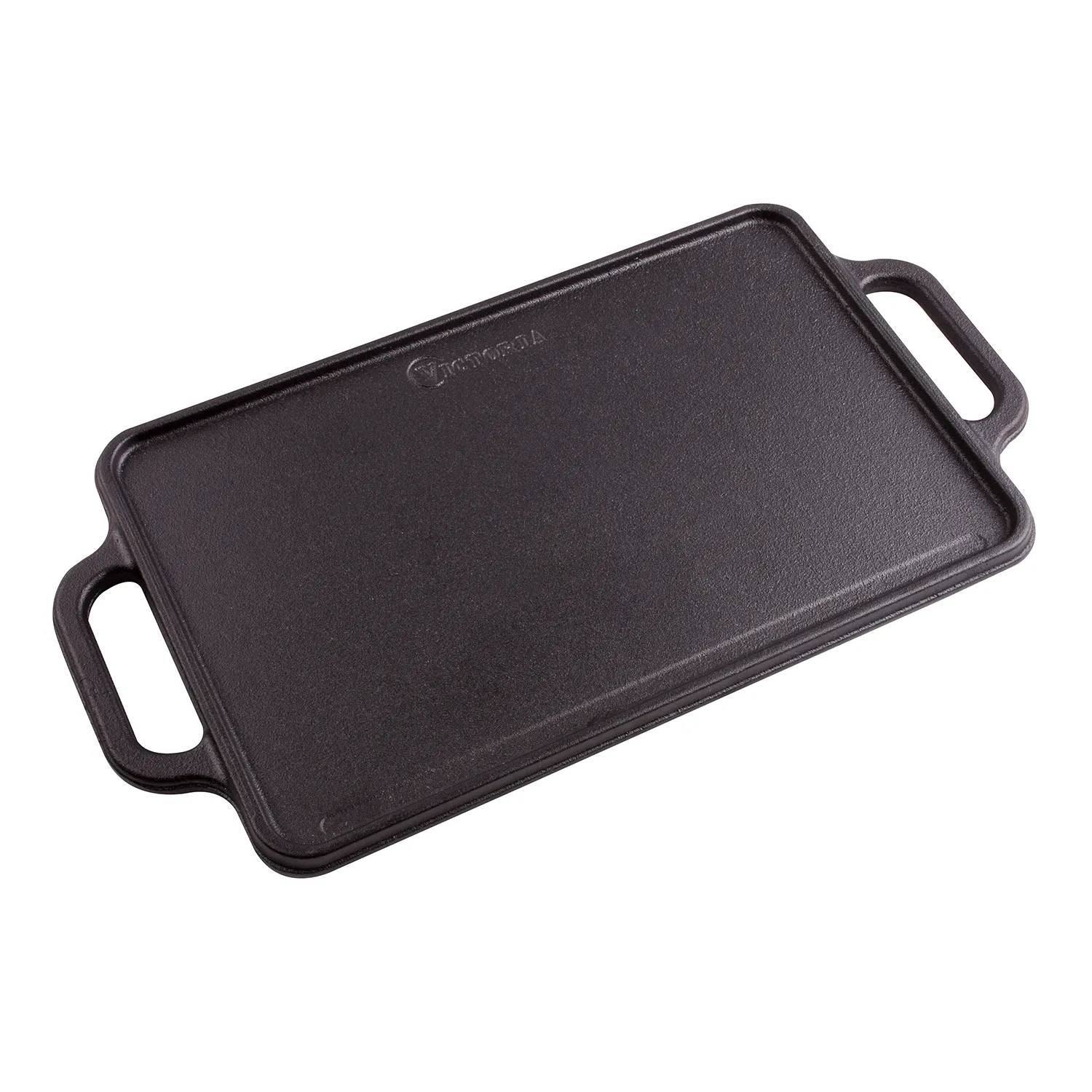 Victoria Enamelled Cast Iron Reversible Griddle, 32cm