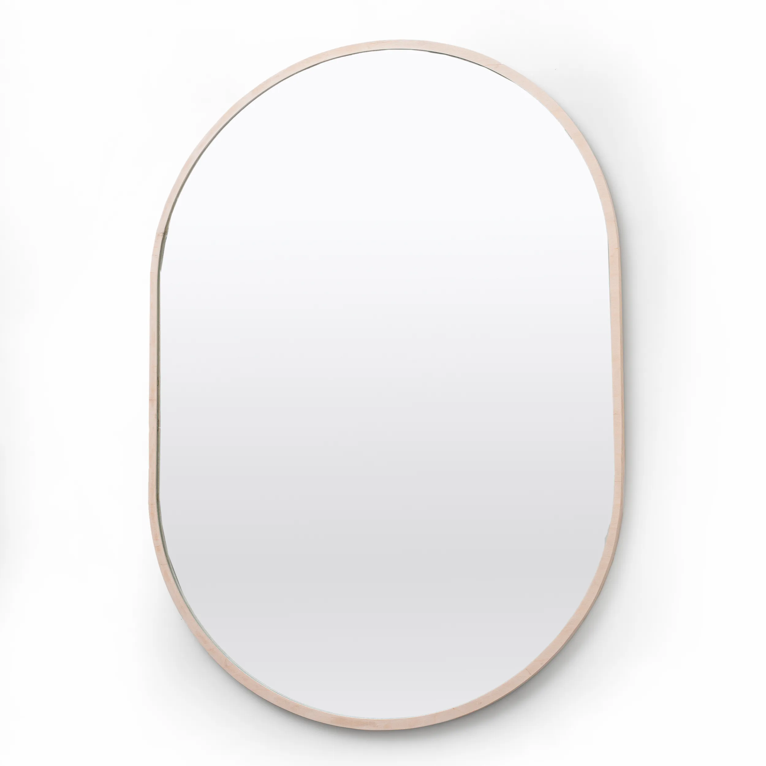 Native Decor Birch Framed Pod Mirror