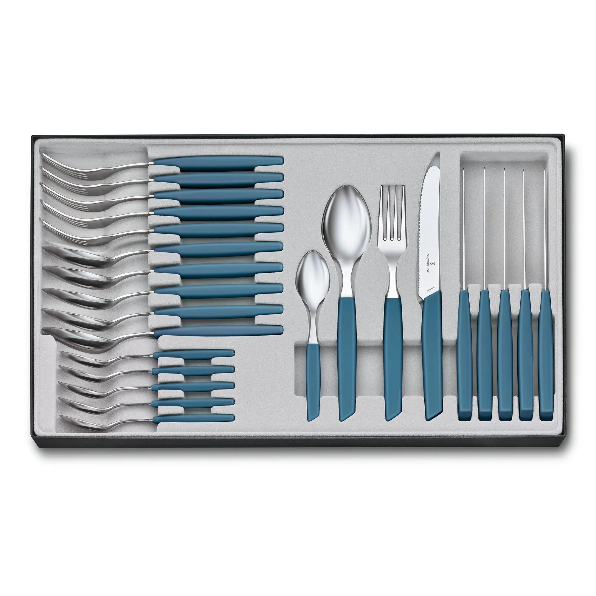 Victorinox Swiss Modern Table Set Giftbox with Table Knives, 24-Piece