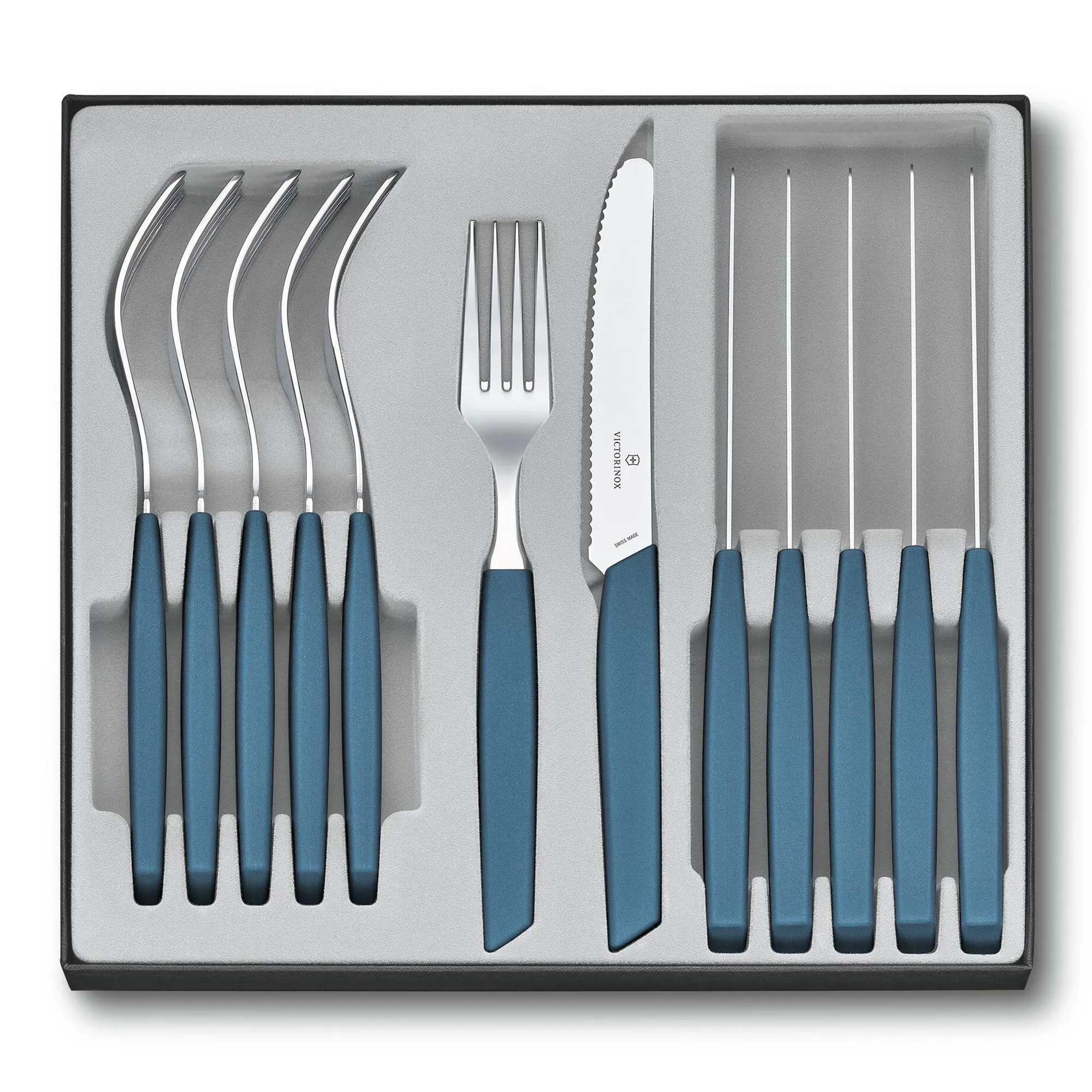 Victorinox Swiss Modern Table Set Giftbox with Table Knives, 12-Piece
