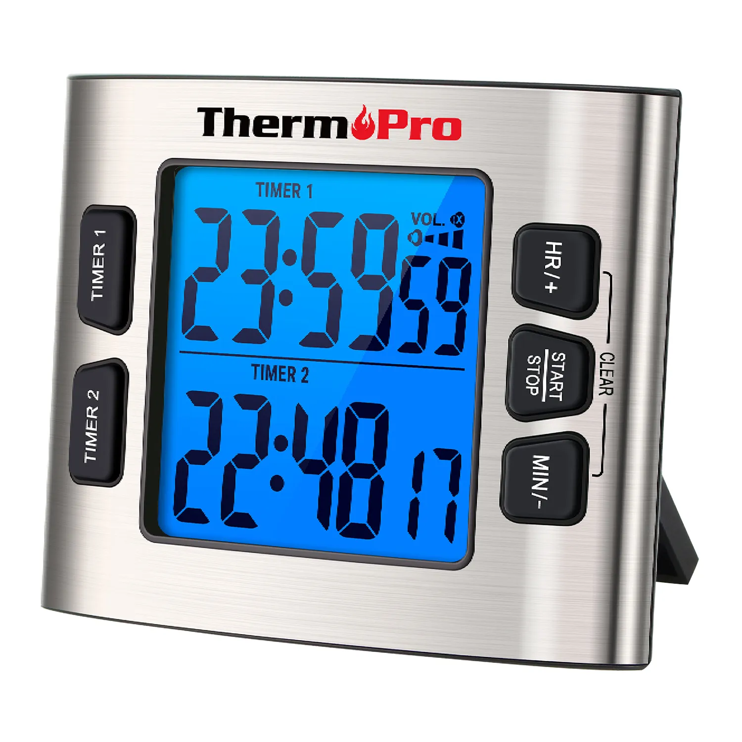 ThermoPro Digital Kitchen Timer with Dual Countdown Stop Watches