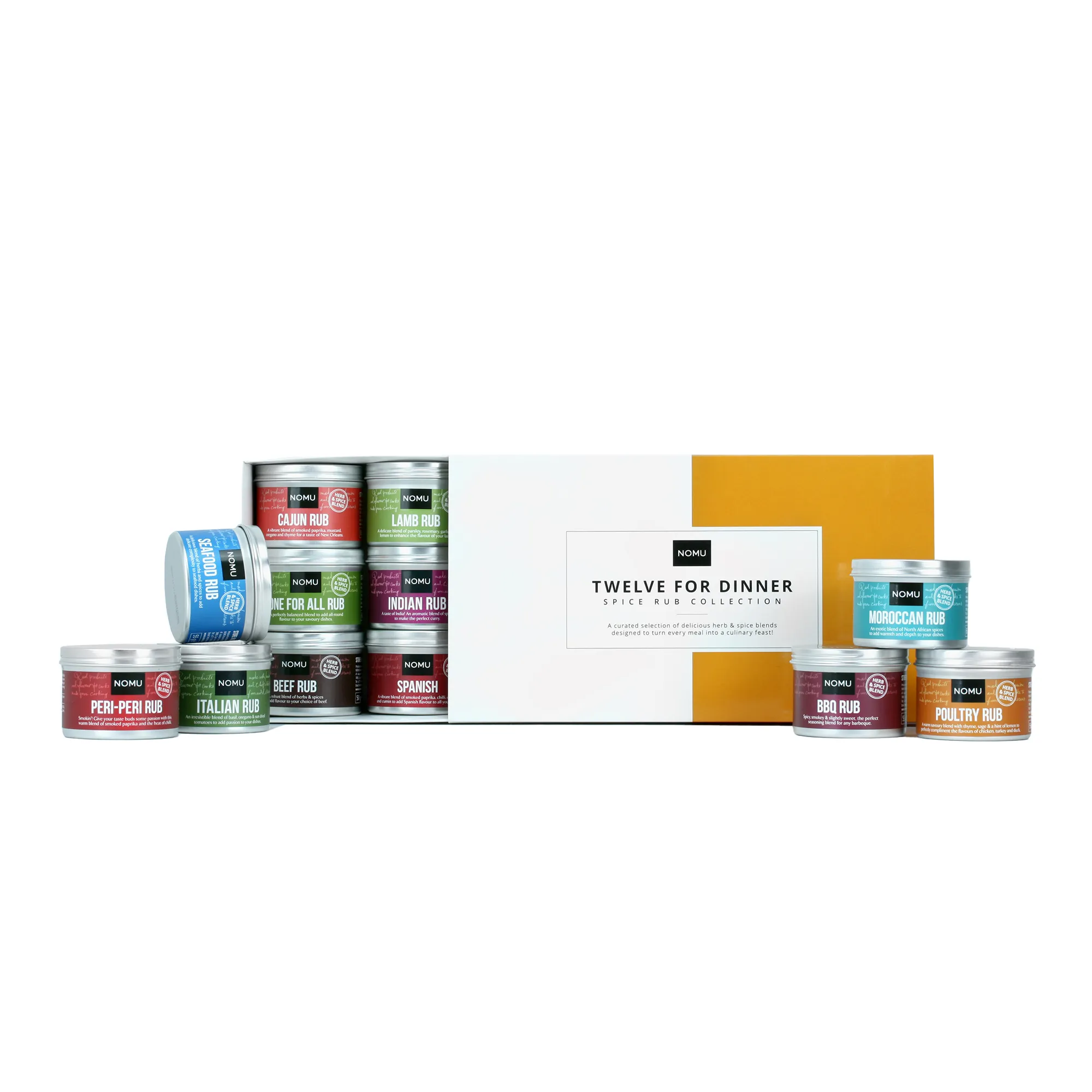 NOMU 12 For Dinner Gift Box, Set of 12 NOMU Rubs