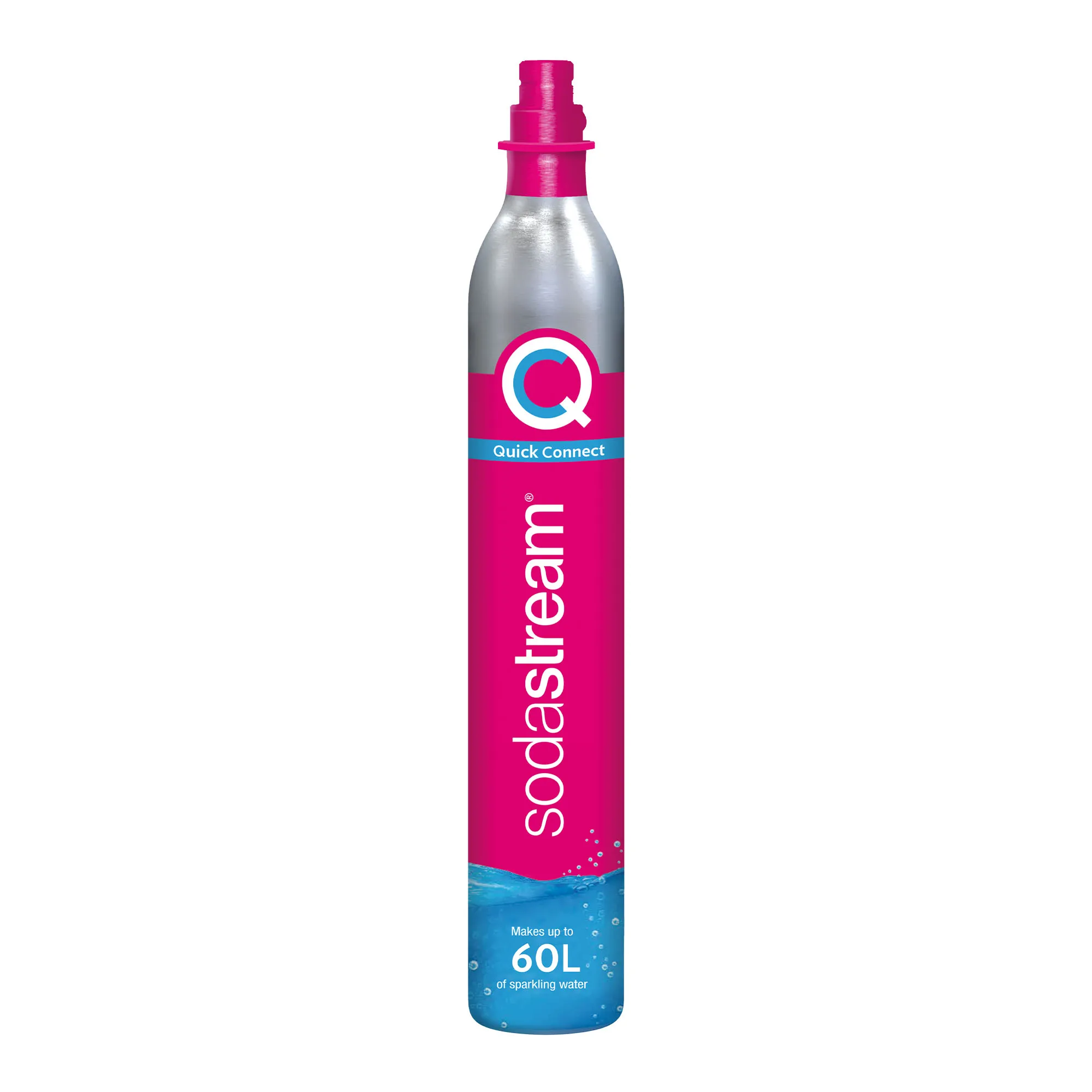 Sodastream 60L CO2 Replacement Quick Connect Cylinder, Pink